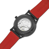  Shop Authentic Emporio Armani Meccanico Skeleton Black Dial Black Leather Strap Watch For Men - AR60046 - Luxxuri