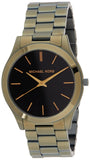  Shop Authentic Michael Kors Slim Runway Quartz Black Dial Green Steel Strap Watch For Men - MK8715 - Luxxuri