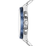  Shop Authentic Michael Kors Lennox Chronograph Blue Dial Silver Steel Strap Watch For Men - MK8938 - Luxxuri