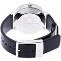  Shop Authentic Calvin Klein Post Minimal Silver Dial Black Leather Strap Watch for Men - K7621192 - Luxxuri