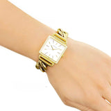  Shop Authentic Guess Vanity Diamonds Silver Dial Gold Steel Strap Watch for Women - W1030L2 - Luxxuri
