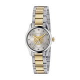  Shop Authentic Gucci G Timeless Quartz Diamonds Silver Dial Two Tone Steel Strap Watch For Women - YA1265016 - Luxxuri