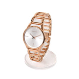  Shop Authentic Calvin Klein Stately White Dial Rose Gold Steel Strap Watch for Women - K3G23626 - Luxxuri