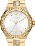  Shop Authentic Michael Kors Lenox Three Hand Silver Dial Gold Steel Strap Watch For Women - MK7361 - Luxxuri