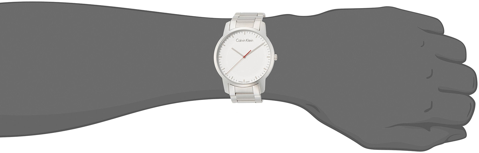  Shop Authentic Calvin Klein City Quartz White Dial Silver Steel Strap Watch for Men - K2G2G1Z6 - Luxxuri