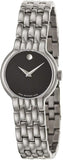  Shop Authentic Movado Veturi Quartz Black Dial Silver Steel Strap Watch for Women - 0606338 - Luxxuri
