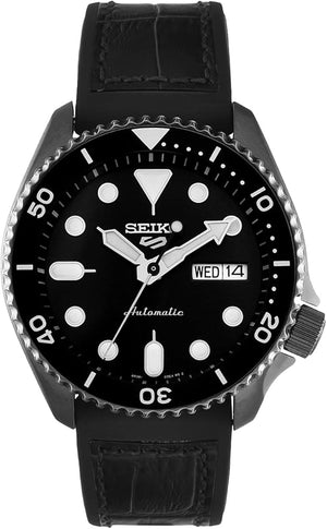  Shop Authentic Seiko 5 Sport Automatic Black Dial Black Silicone Strap Watch For Men - SRPD65K3 - Luxxuri