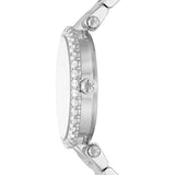  Shop Authentic Michael Kors Parker Three Hand Mother of Pearl White Dial Silver Steel Strap Watch For Women - MK4694 - Luxxuri