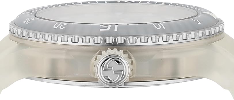 Shop Authentic Gucci Dive Automatic White Dial White Rubber Strap Unisex Watch - YA136342 - Luxxuri