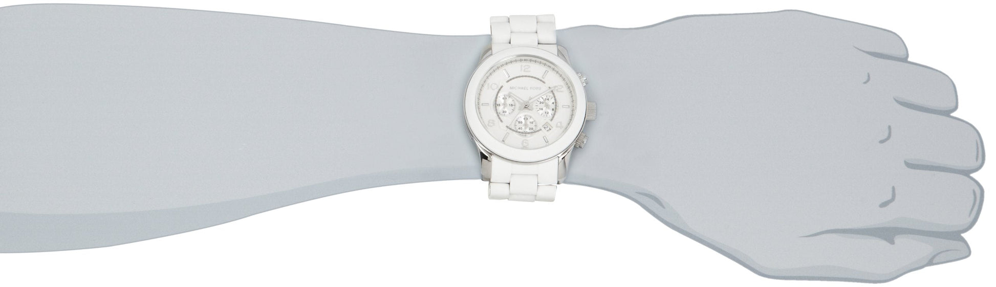  Shop Authentic Michael Kors Oversize White Dial White Steel Strap Watch for Men - MK8108 - Luxxuri