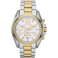 Michael Kors Bradshaw Silver Dial Two Tone Steel Strap Watch for Women - MK5627
