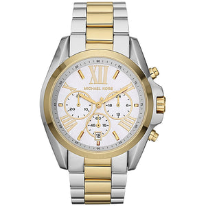  Shop Authentic Michael Kors Bradshaw Silver Dial Two Tone Steel Strap Watch for Women - MK5627 - Luxxuri