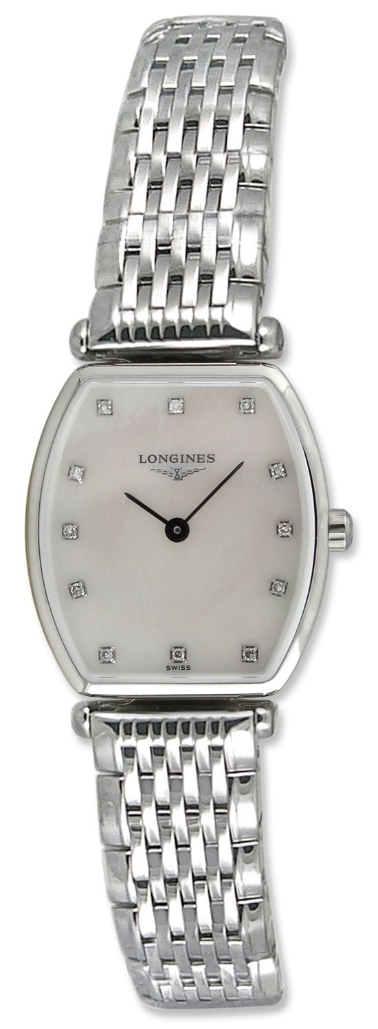 Shop Authentic Longines La Grande Classique de Longines Tonneau White Dial Silver Steel Strap Watch for Women - L4.205.4.87.6 - Luxxuri