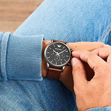  Shop Authentic Emporio Armani Classic Chronograph Black Dial Brown Leather Strap Watch For Men - AR1919 - Luxxuri