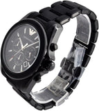  Shop Authentic Emporio Armani Sportivo Chronograph Black Dial Black Silicone Strap Watch For Men - AR6092 - Luxxuri