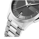  Shop Authentic Gucci G Timeless Grey Dial Silver Steel Strap Watch For Men - YA126441 - Luxxuri