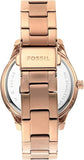  Shop Authentic Fossil Stella Sport Multifunction Rose Gold Dial Rose Gold Steel Strap Watch for Women - ES5106 - Luxxuri