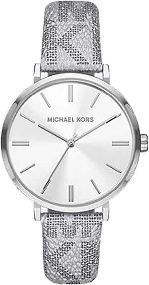  Shop Authentic Michael Kors Addyson Quartz White Dial Gray Leather Strap Watch for Women - MK2951 - Luxxuri