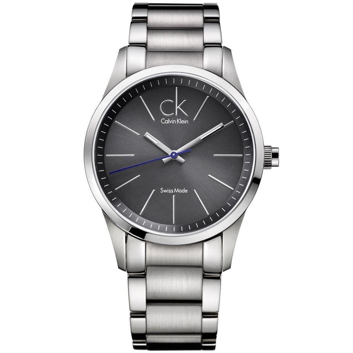  Shop Authentic Calvin Klein Bold Grey Dial Silver Steel Strap Watch for Men - K2241107 - Luxxuri