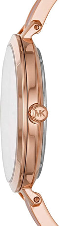  Shop Authentic Michael Kors Jaryn Analog Gold Dial Pink Steel Strap Watch For Women - MK4343 - Luxxuri