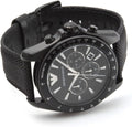  Shop Authentic Emporio Armani Sigma Chronograph Black Dial Black Leather Strap Watch For Men - AR6131 - Luxxuri