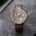  Shop Authentic Calvin Klein High Noon Silver Dial Brown Leather Strap Watch for Men - K8M276G6 - Luxxuri