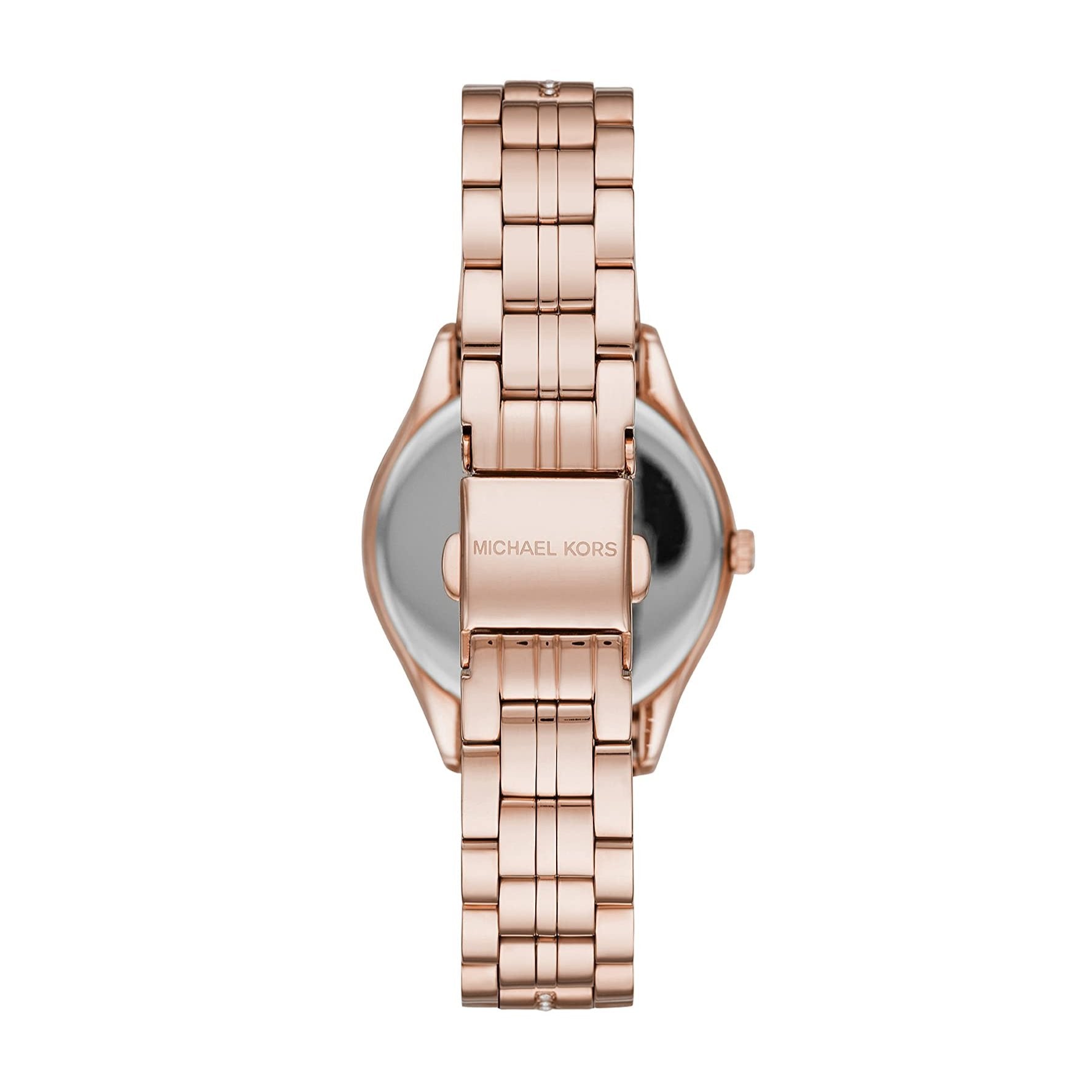 Shop Authentic Michael Kors Lauryn Mother of Pearl Dial Rose Gold Steel Strap Watch for Women - MK3716 - Luxxuri