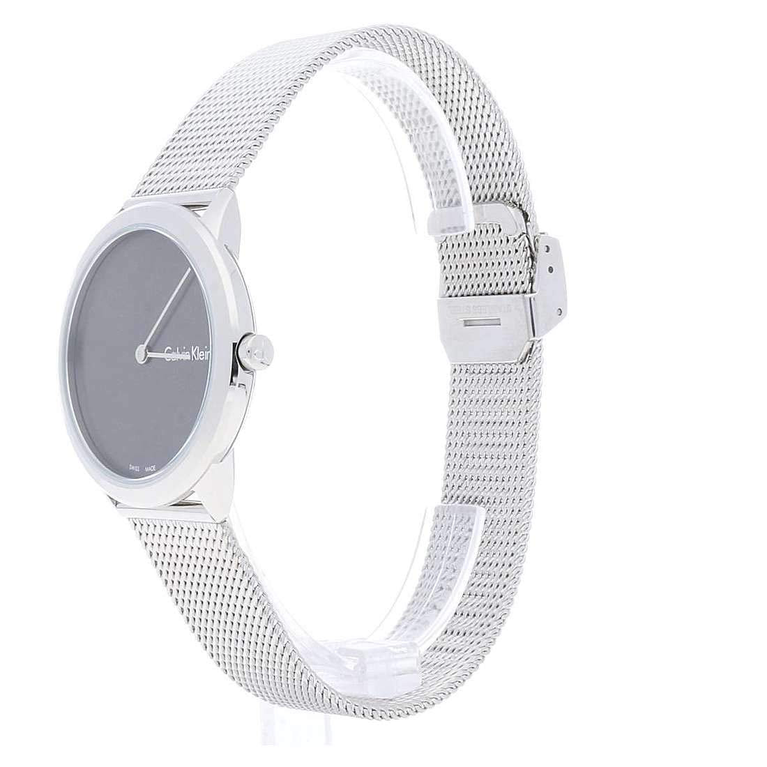  Shop Authentic Calvin Klein Minimal Grey Dial Silver Mesh Bracelet Watch for Women - K3M221Y3 - Luxxuri