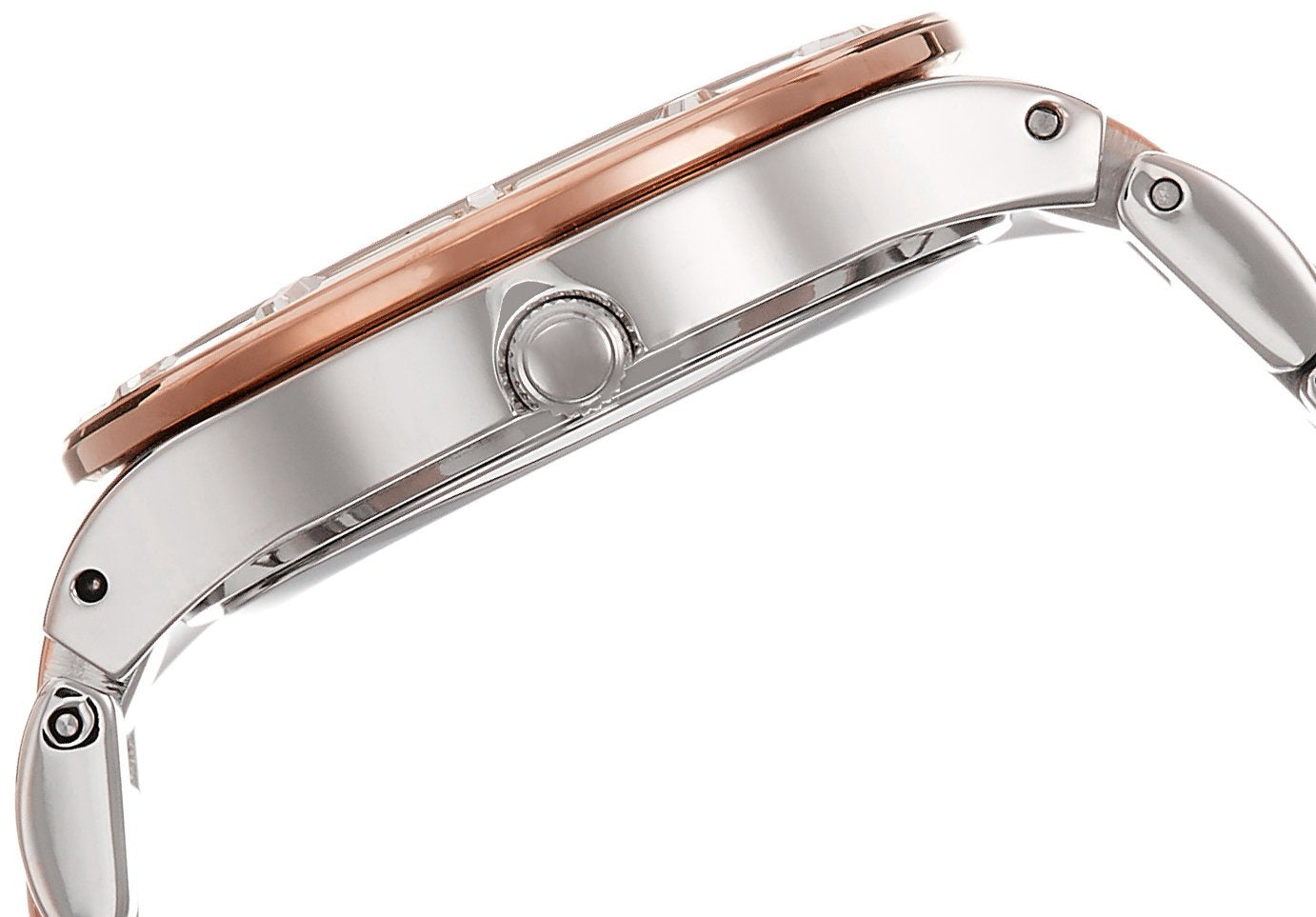  Shop Authentic Guess Glisten Chronograph Analog Silver Dial Two Tone Steel Strap Watch For Women - W14551L1 - Luxxuri