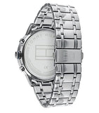  Shop Authentic Tommy Hilfiger Kyle Chronograph Grey Dial Silver Steel Strap Watch for Men - 1791632 - Luxxuri