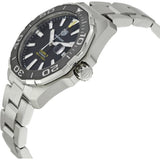  Shop Authentic Tag Heuer Aquaracer Black Dial Silver Steel Strap Strap Watch for Men - WAY201A.BA0927 - Luxxuri