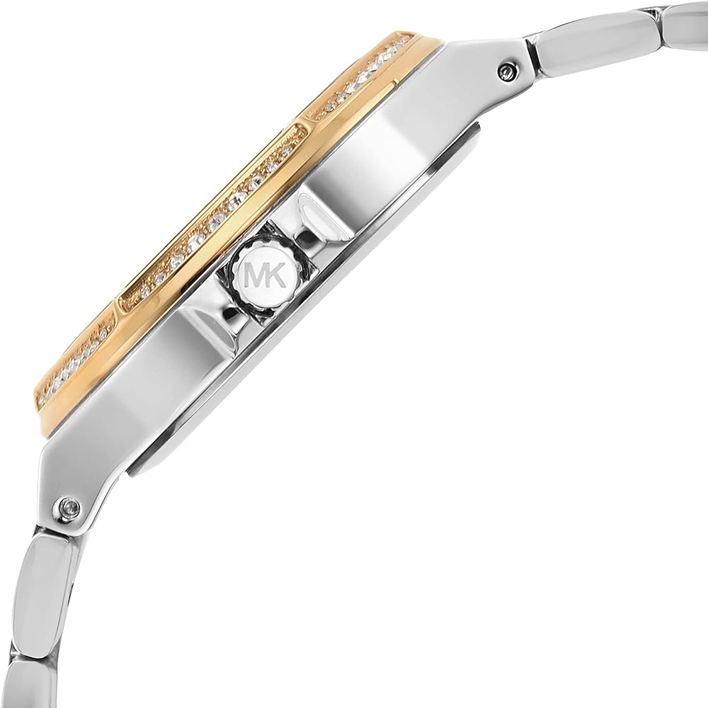  Shop Authentic Michael Kors Lennox Three-Hand Gold Dial Two Tone Steel Strap Watch For Women  - MK6988 - Luxxuri
