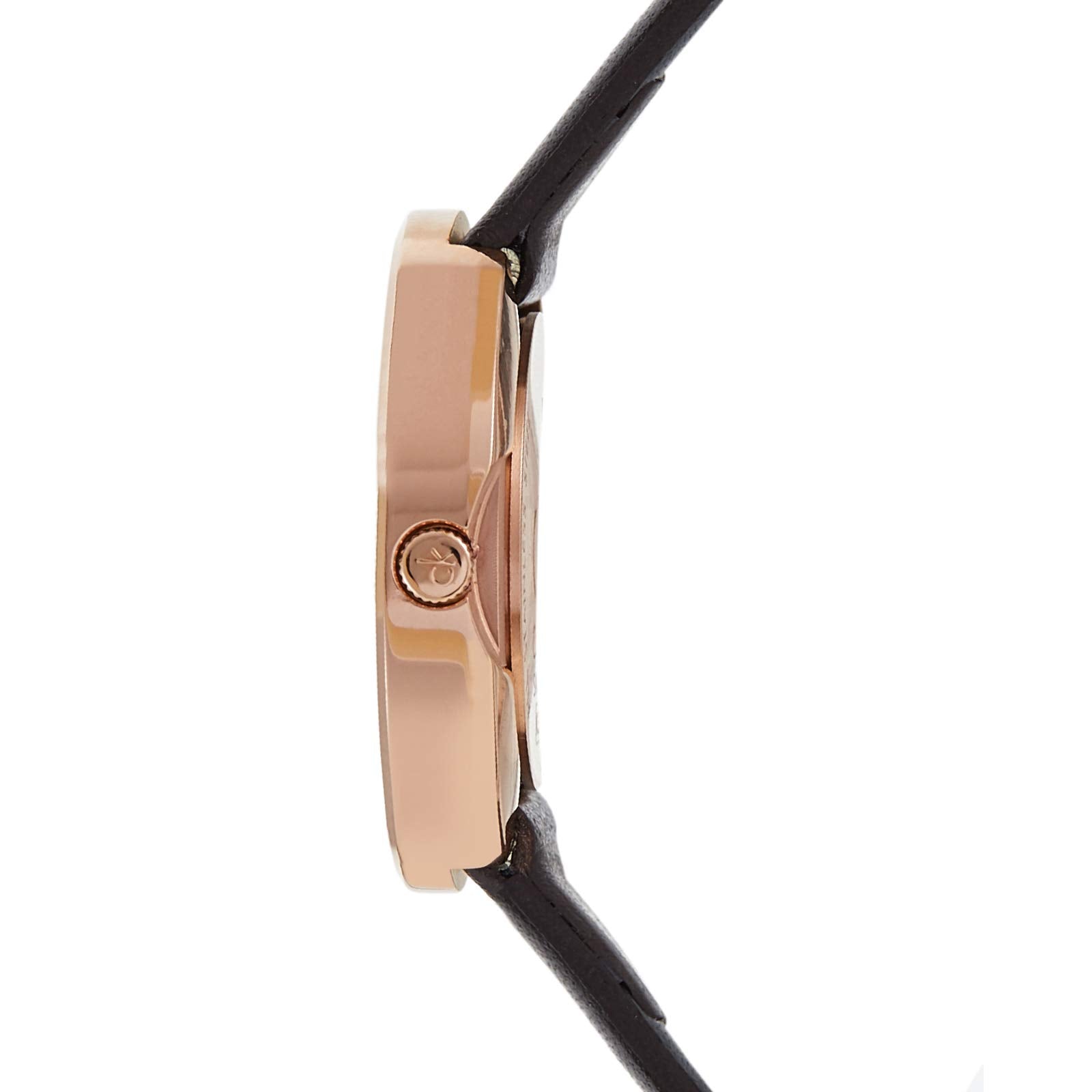  Shop Authentic Calvin Klein Firm White Dial Brown Leather Strap Watch for Women - K3N236G6 - Luxxuri