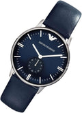  Shop Authentic Emporio Armani Analog Quartz Blue Dial Blue Leather Strap Watch For Men - AR1647 - Luxxuri