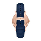  Shop Authentic Emporio Armani Meccanico Automatic Blue Dial Blue Leather Strap Watch For Men - AR60050 - Luxxuri