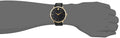 Movado Ultra Slim Black Dial Black Leather Strap Watch For Men - 0607087