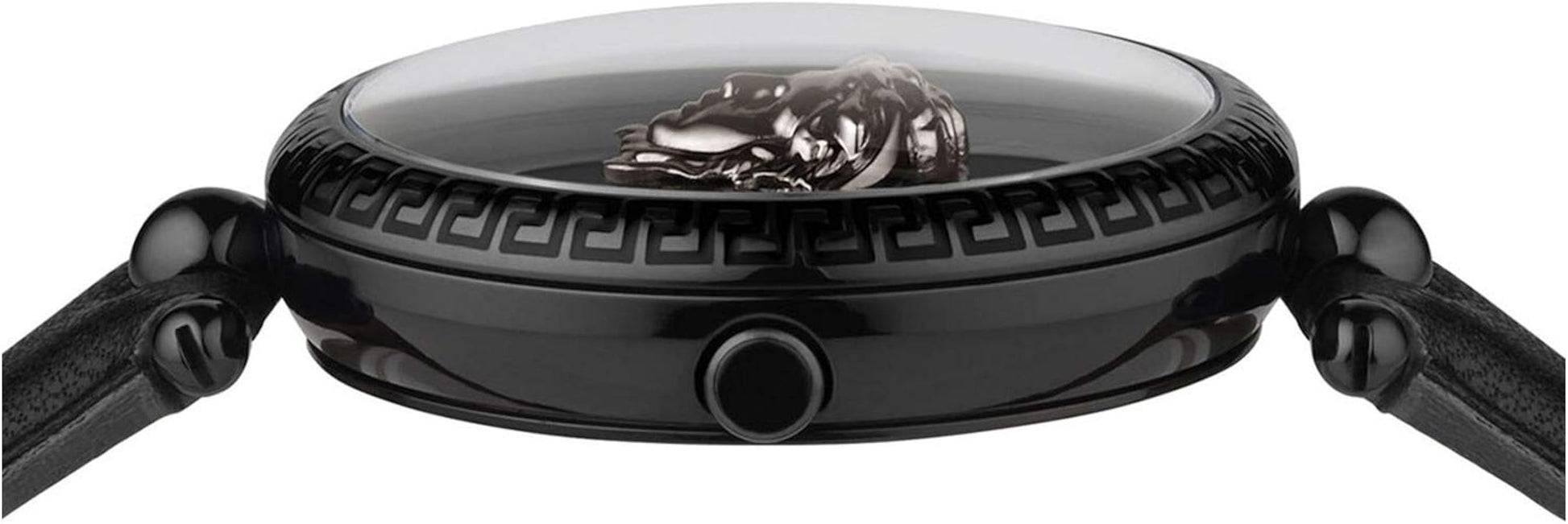  Shop Authentic Versace Palazzo Empire Black Dial Black Leather Strap Watch for Women - VCO050017 - Luxxuri