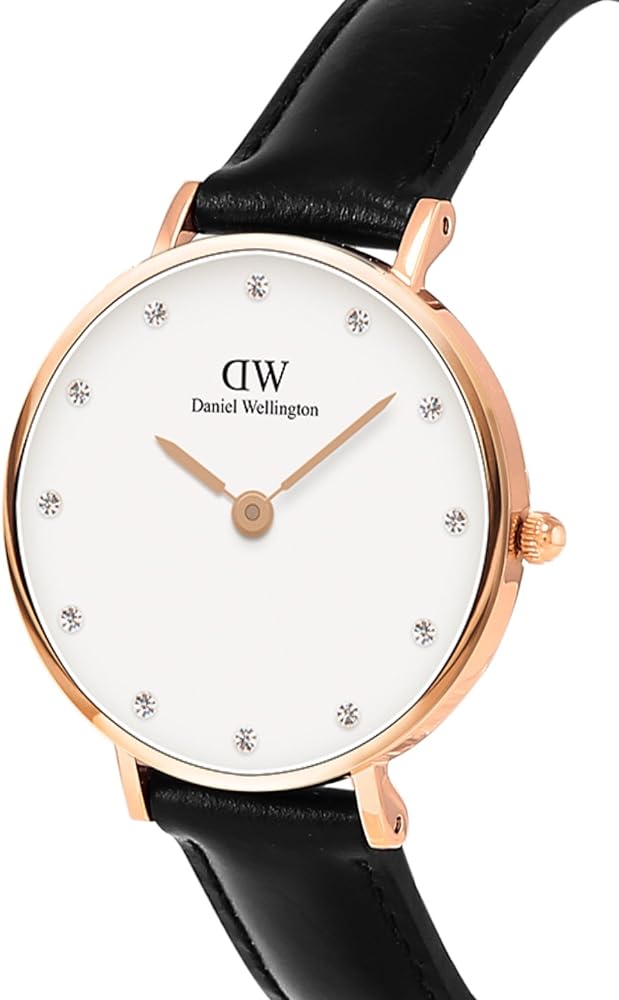  Shop Authentic Daniel Wellington Classic Sheffield White Dial Black Leather Strap Watch For Women - DW00100076 - Luxxuri