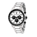  Shop Authentic Maserati SFIDA Chronograph White Dial Silver Steel Strap Watch For Men - R8873640003 - Luxxuri