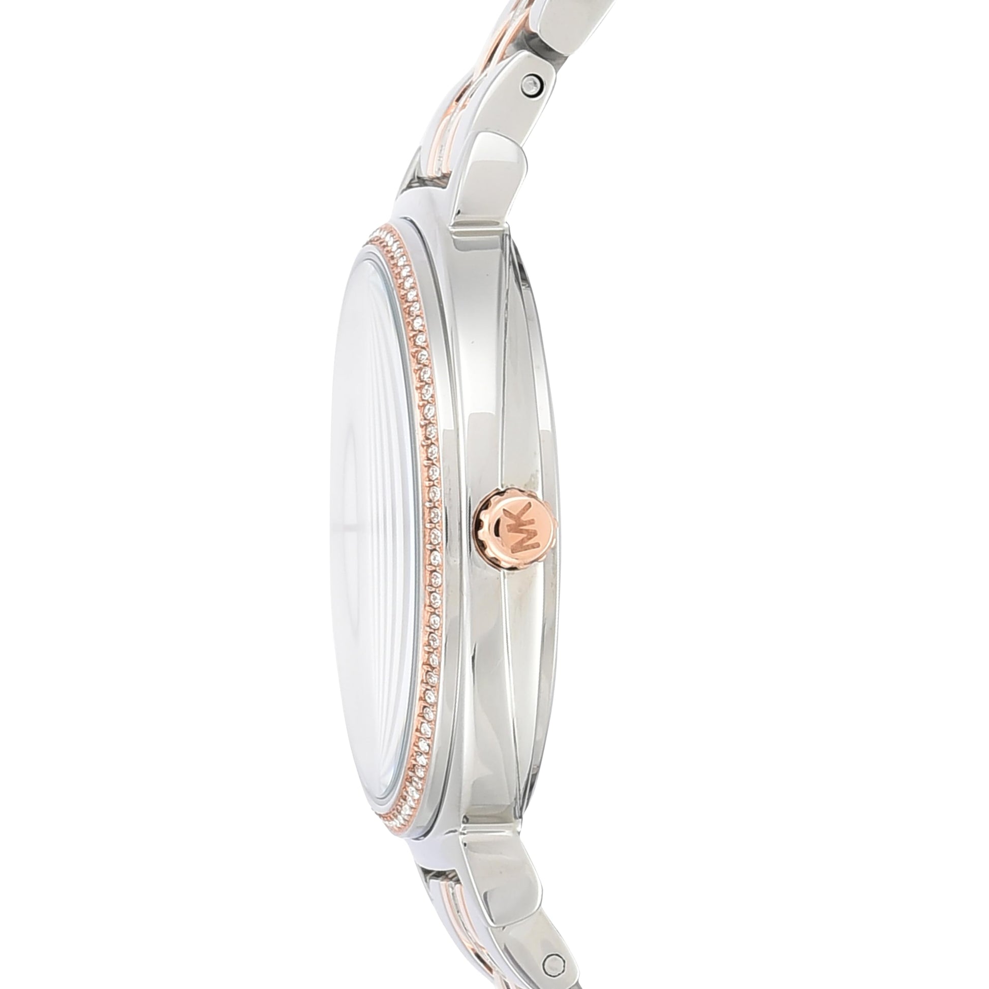  Shop Authentic Michael Kors Cinthia Mother of Pearl Dial Two Tone Steel Strap Watch For Women - MK3831 - Luxxuri