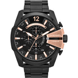  Shop Authentic Diesel Mega Chief Black Dial Black Steel Strap Watch For Men - DZ4309 - Luxxuri