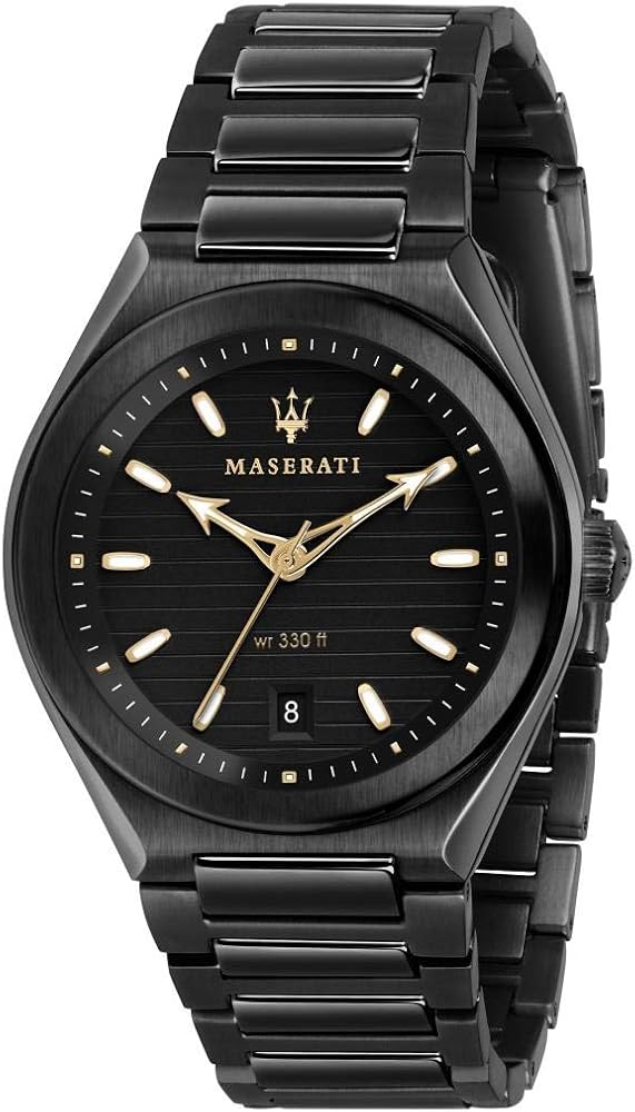  Shop Authentic Maserati Triconic Analog Black Dial Black Steel Strap Watch For Men - R8853139004 - Luxxuri