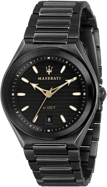  Shop Authentic Maserati Triconic Analog Black Dial Black Steel Strap Watch For Men - R8853139004 - Luxxuri