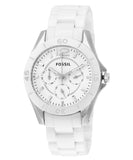  Shop Authentic Fossil Ceramic White Dial White Ceramic Strap Watch for Women - CE1002 - Luxxuri