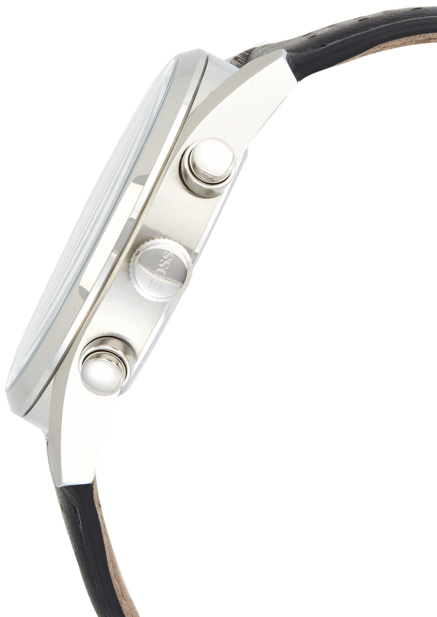  Shop Authentic Hugo Boss Champion Black Dial Black Leather Strap Watch for Men - 1513816 - Luxxuri