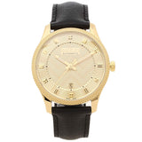  Shop Authentic Gucci Eryx Automatic Chevron Gold Dial Black Leather Strap Watch For Men - YA126340 - Luxxuri