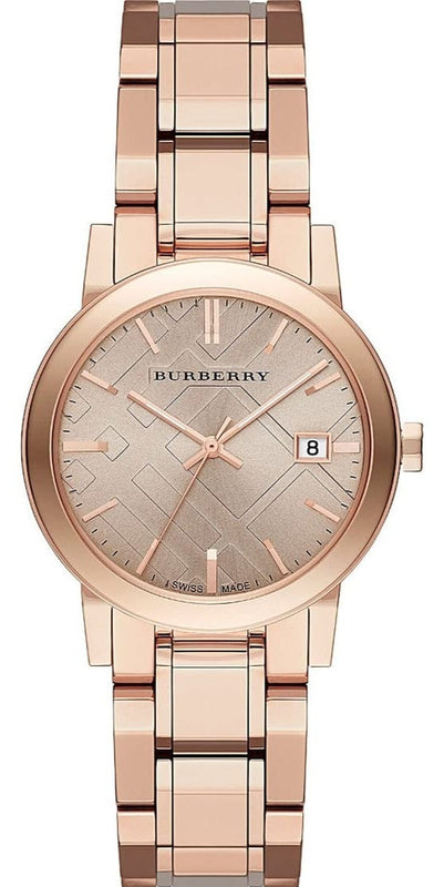  Shop Authentic Burberry The City Rose Gold Dial Rose Gold Steel Strap Watch for Women - BU9135 - Luxxuri