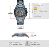  Shop Authentic Michael Kors Slim Runway Chronograph Black Dial Blue Steel Strap Watch for Men - MK8918 - Luxxuri