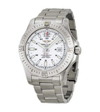  Shop Authentic Breitling Colt Automatic Silver Dial Black Leather Mens Watch - A1738811/G791/173A - Luxxuri