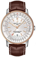  Shop Authentic Breitling Navitimer 1 Automatic 41mm White Dial Brown Leather Strap Mens Watch - U17326241G1P2 - Luxxuri